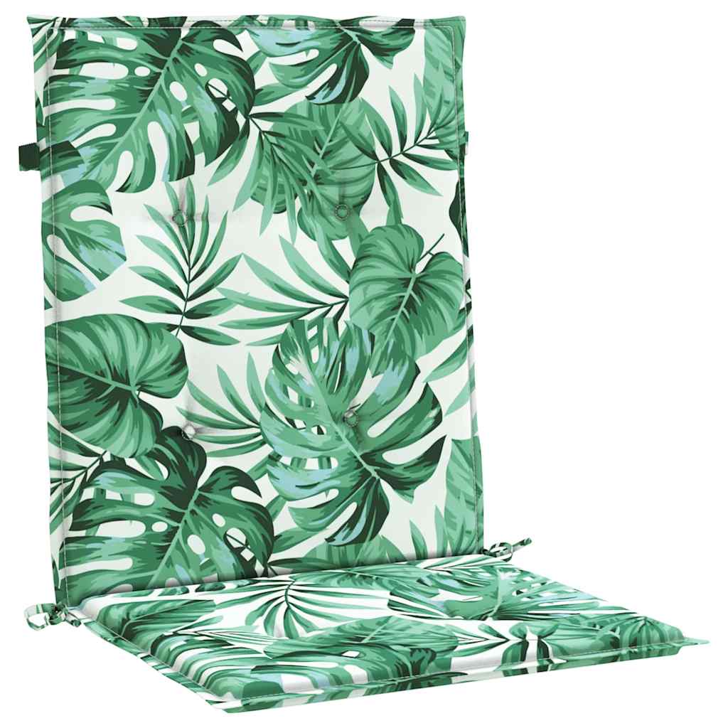 Rygpuder 6 stk. Bladmønster 100 x 50 x 3 cm Oxford stof Blad