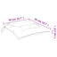 pallehynder 6 stk. 50x50x7 cm oxfordstof beige