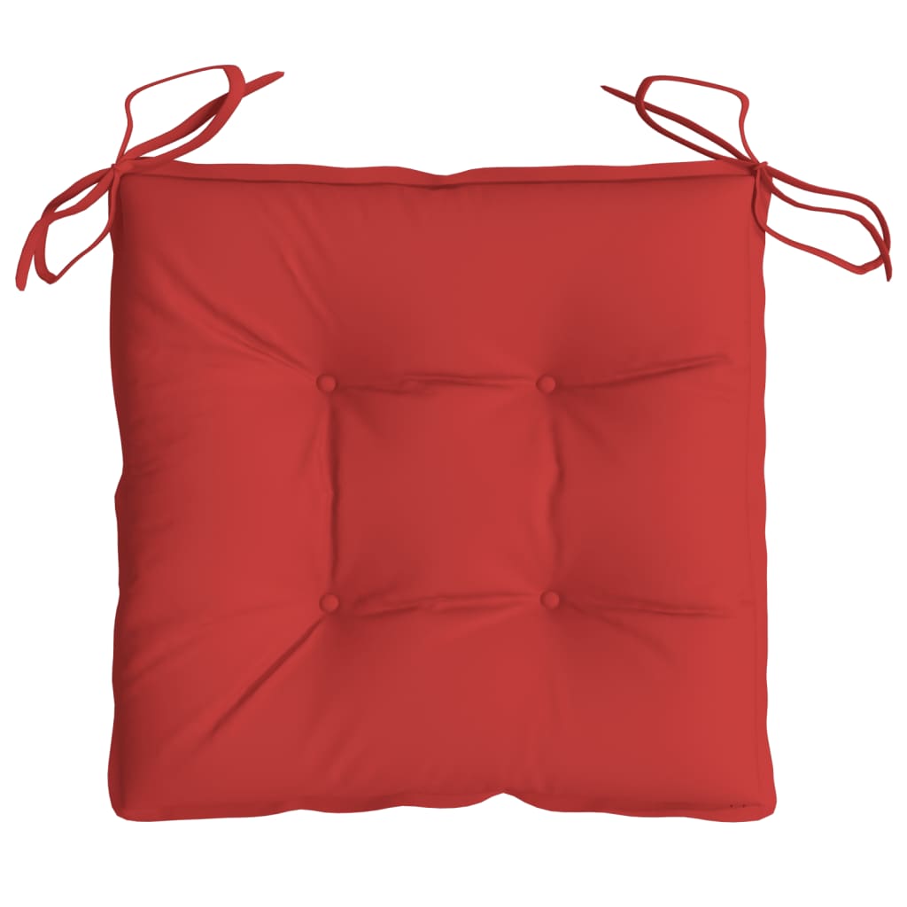 pallehynder 2 stk. 50x50x7 cm oxfordstof rød
