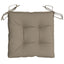 pallehynder 6 stk. 50x50x7 cm oxfordstof gråbrun