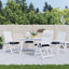 stolehynder 4 stk. 50x50x7 cm oxfordstof ternet mønster sort