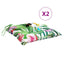stolehynder 2 stk. 50x50x7 cm oxfordstof flerfarvet