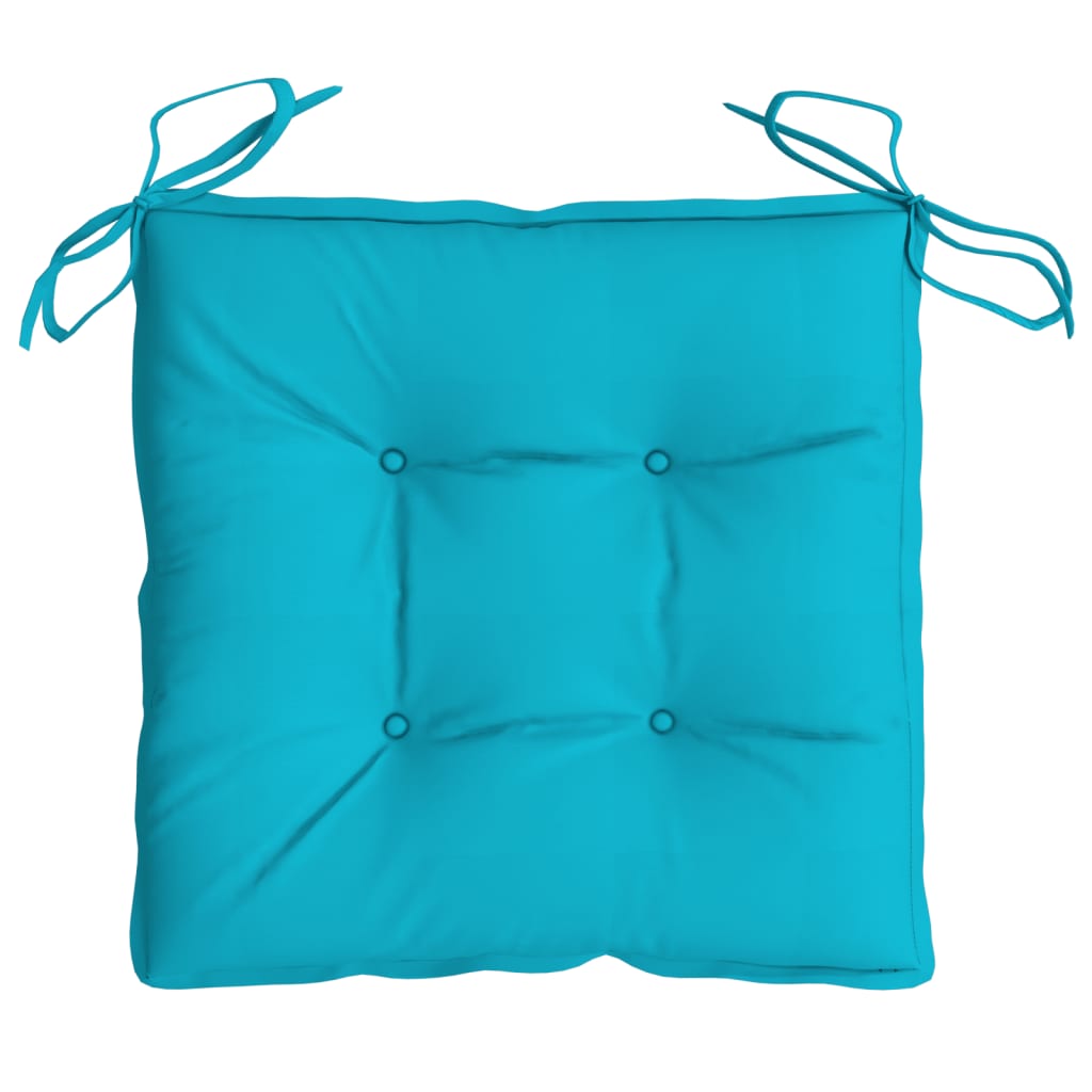stolehynder 2 stk. 50x50x7 cm oxfordstof turkis