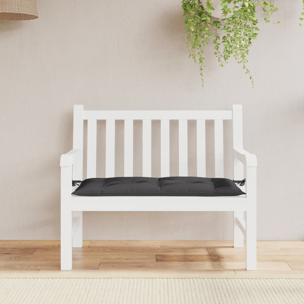 hynde til havebænk 100x50x7 cm oxfordstof sort