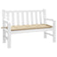 hynde til havebænk 120x50x7 cm oxfordstof beige