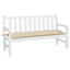 hynde til havebænk 150x50x7 cm oxfordstof beige