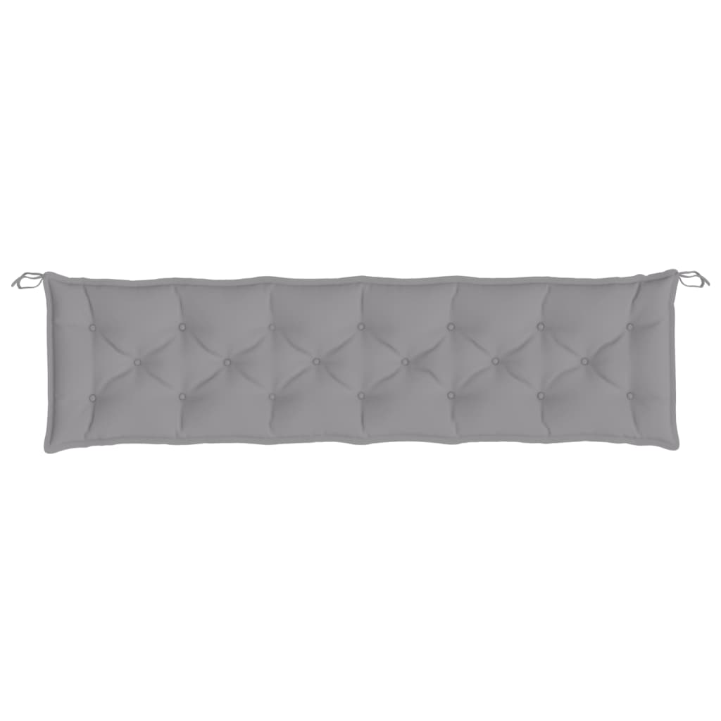 hynde til havebænk 200x50x7 cm stof grå
