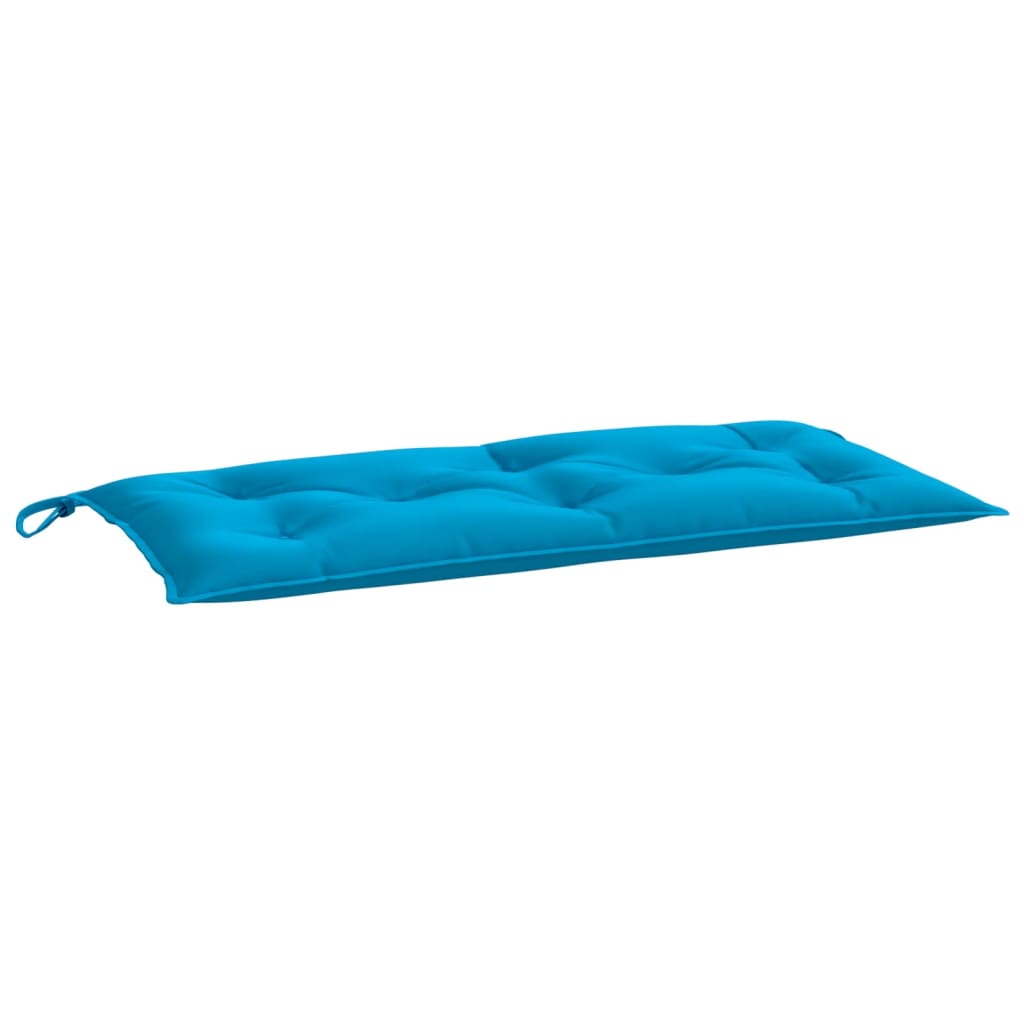 hynder til havebænk 2 stk. 100x50x7 cm oxfordstof lyseblå