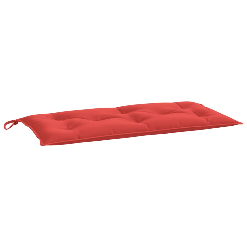 hynder til havebænk 2 stk. 100x50x7 cm oxfordstof rød