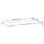 hynder til havebænk 2 stk. 2 stk. 100x50x7 cm stof pink