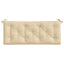 hynder til havebænk 2 stk. 120x50x7 cm oxfordstof beige