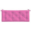 hynder til havebænk 2 stk. 2 stk. 120x50x7 cm stof pink