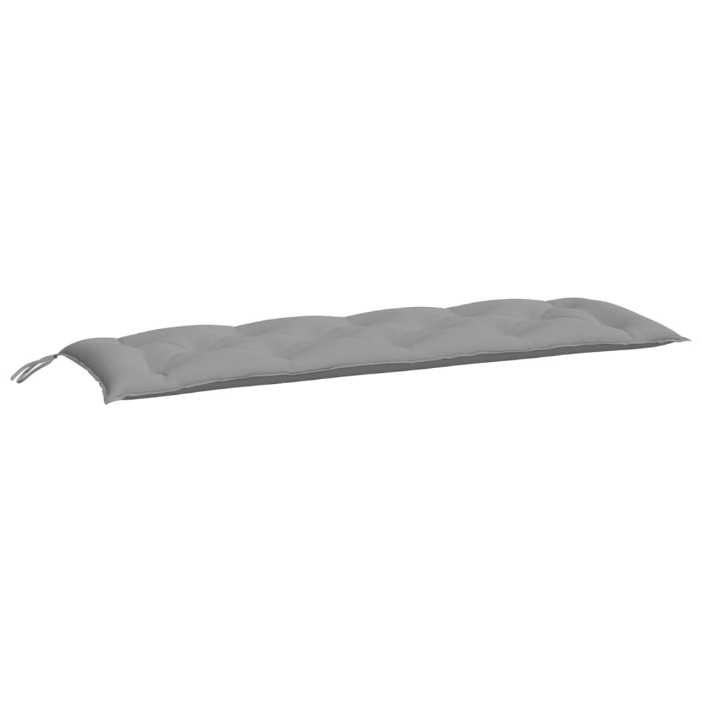 hynder til havebænk 2 stk. 150x50x7 cm oxfordstof grå