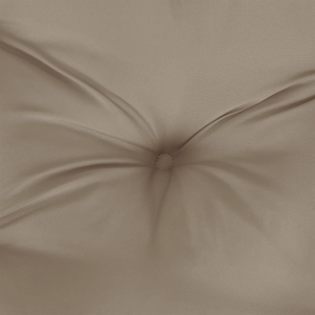 hynder til havebænk 2 stk. 150x50x7 cm oxfordstof gråbrun