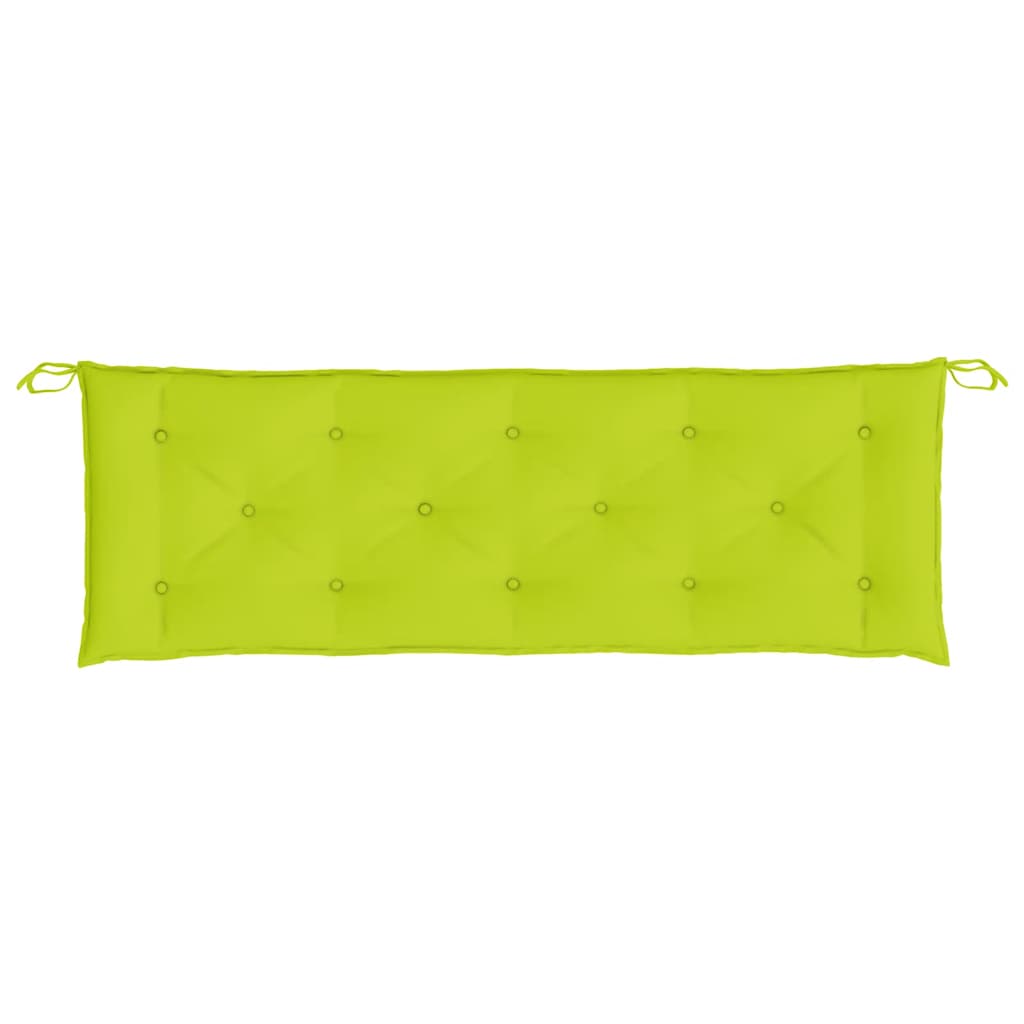 hynder til havebænk 2 stk. 150x50x7 cm oxfordstof klar grøn