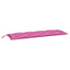 hynder til havebænk 2 stk. 2 stk. 150x50x7 cm stof pink
