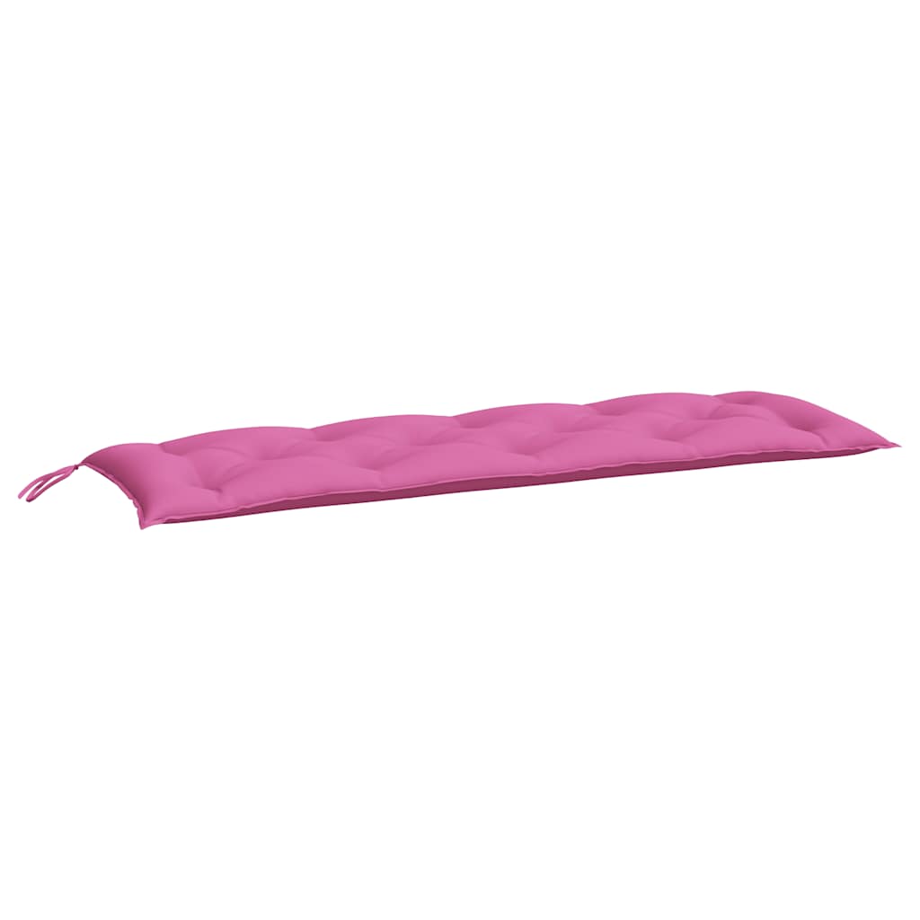 hynder til havebænk 2 stk. 2 stk. 150x50x7 cm stof pink