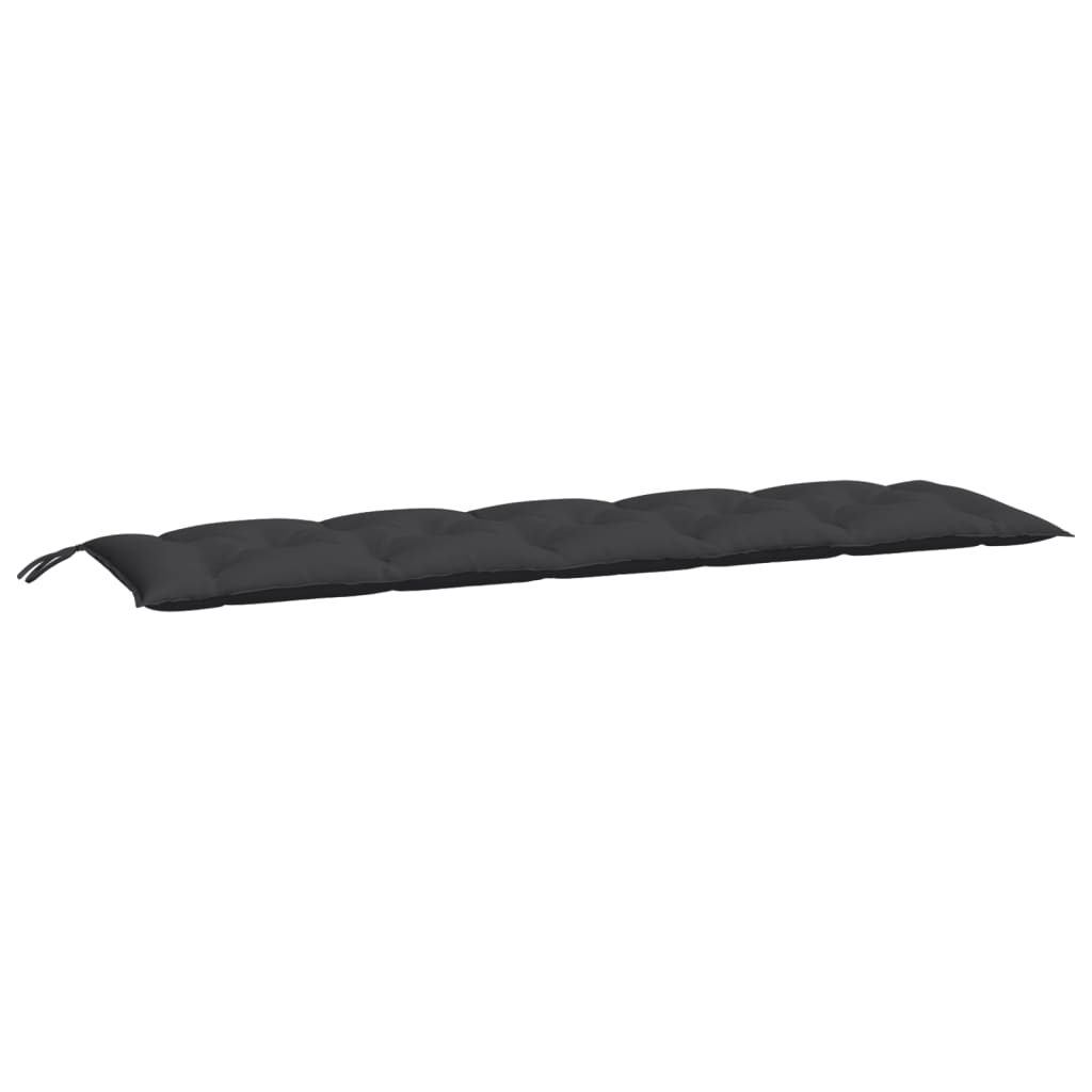 hynder til havebænk 2 stk. 180x50x7 cm oxfordstof sort