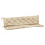 hynder til havebænk 2 stk. 200x50x7 cm oxfordstof beige
