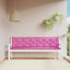 hynder til havebænk 2 stk. 200x50x7 cm stof pink