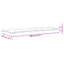 hynder til havebænk 2 stk. 200x50x7 cm stof pink