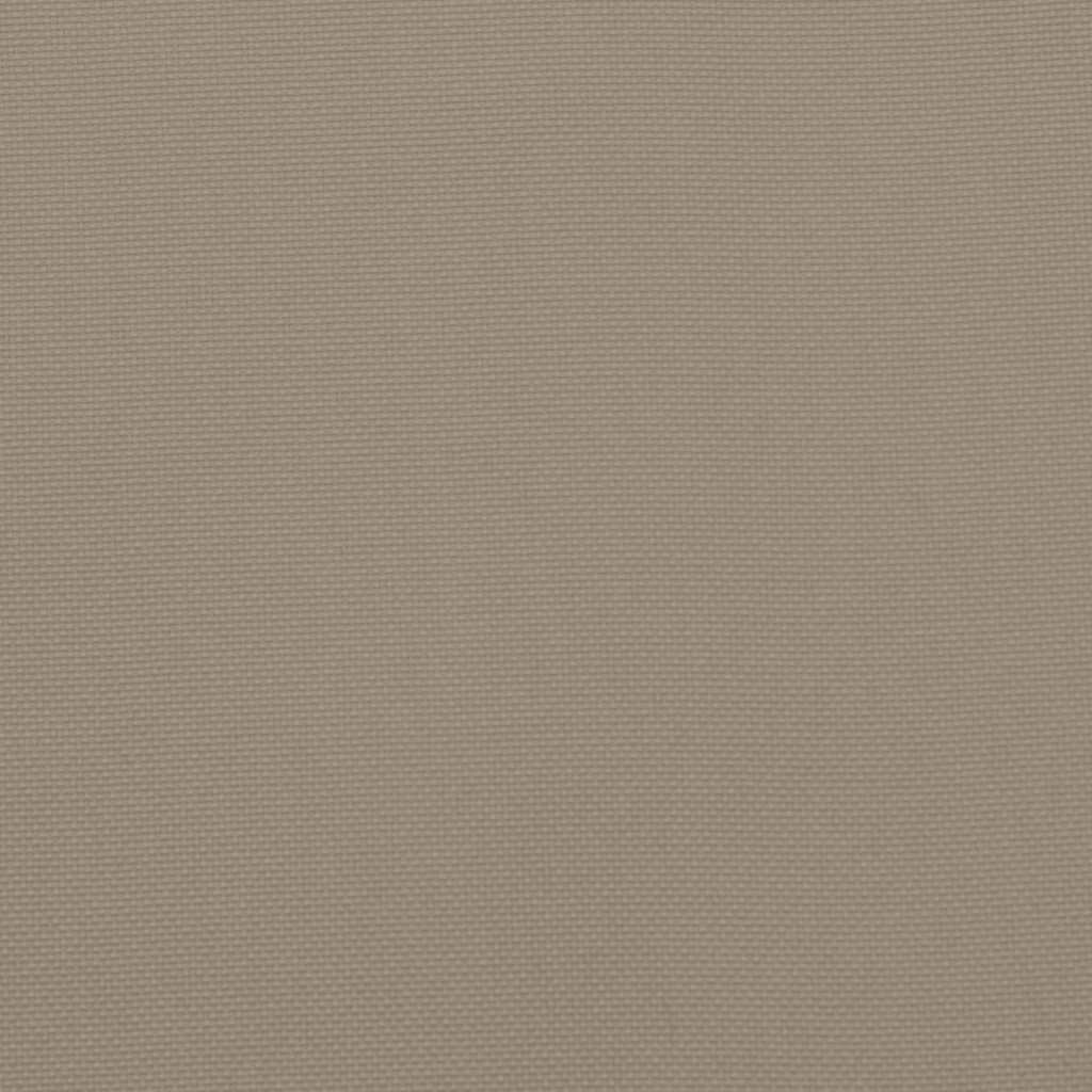 pallehynde 60x60x9,5 cm oxfordstof gråbrun