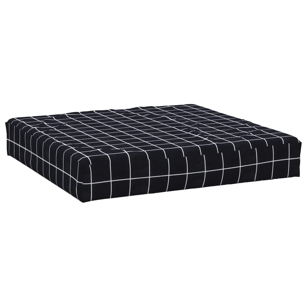 pallehynde 60x60x8 cm oxfordstof ternet sort