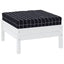 pallehynde 60x60x8 cm oxfordstof ternet sort