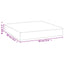 pallehynde 60x60x8 cm oxfordstof lyserød