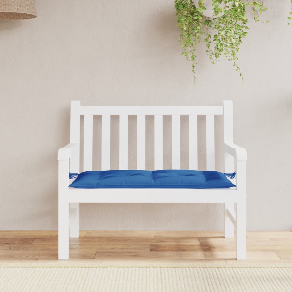 hynde til havebænk 110x50x7 cm oxfordstof blå