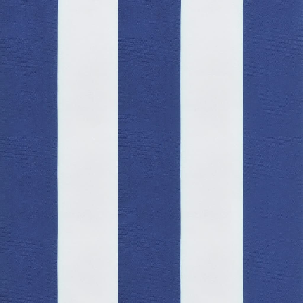 hynde til havebænk 110x50x7 cm striber stof blå og hvid