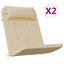 hynder til Adirondack-stol 2 stk. oxfordstof beige