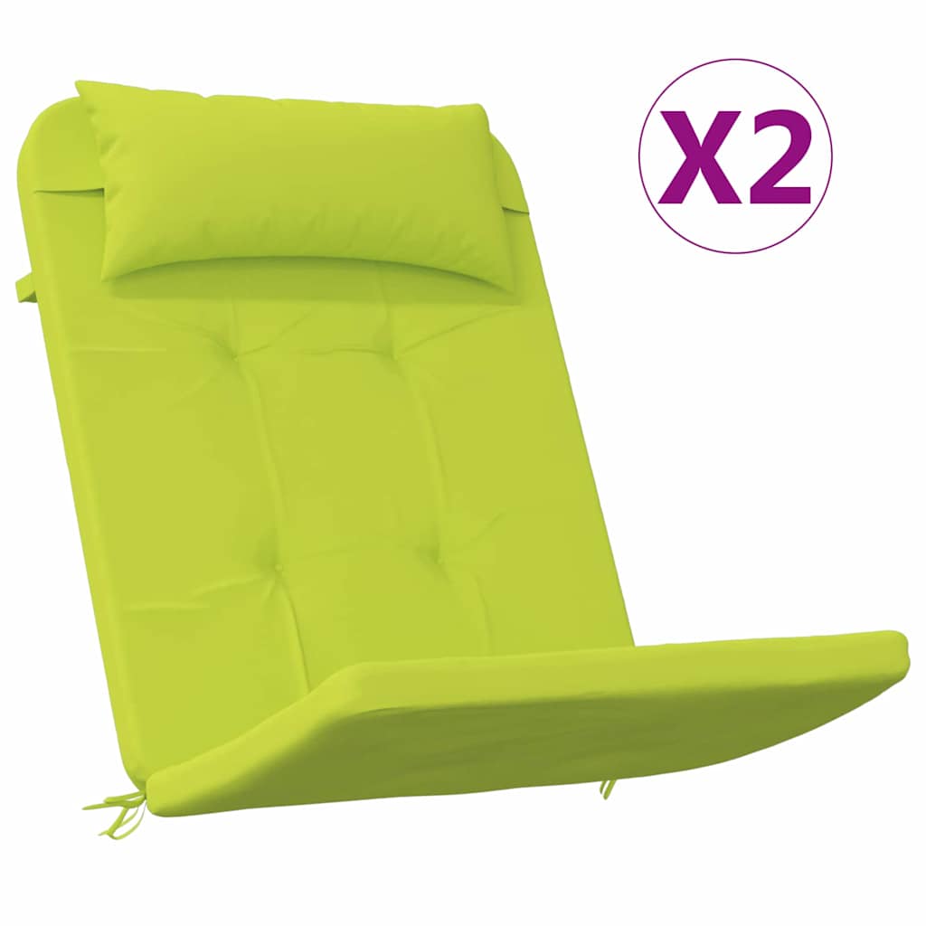 Stolehynder 2 pcs Lys grøn 58 x 77 x 4,5 cm Oxford stof