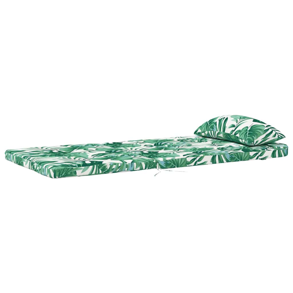 Stolehynder Blad 2 pcs Bladmønster 58 x 77 x 4,5 cm Oxford stof