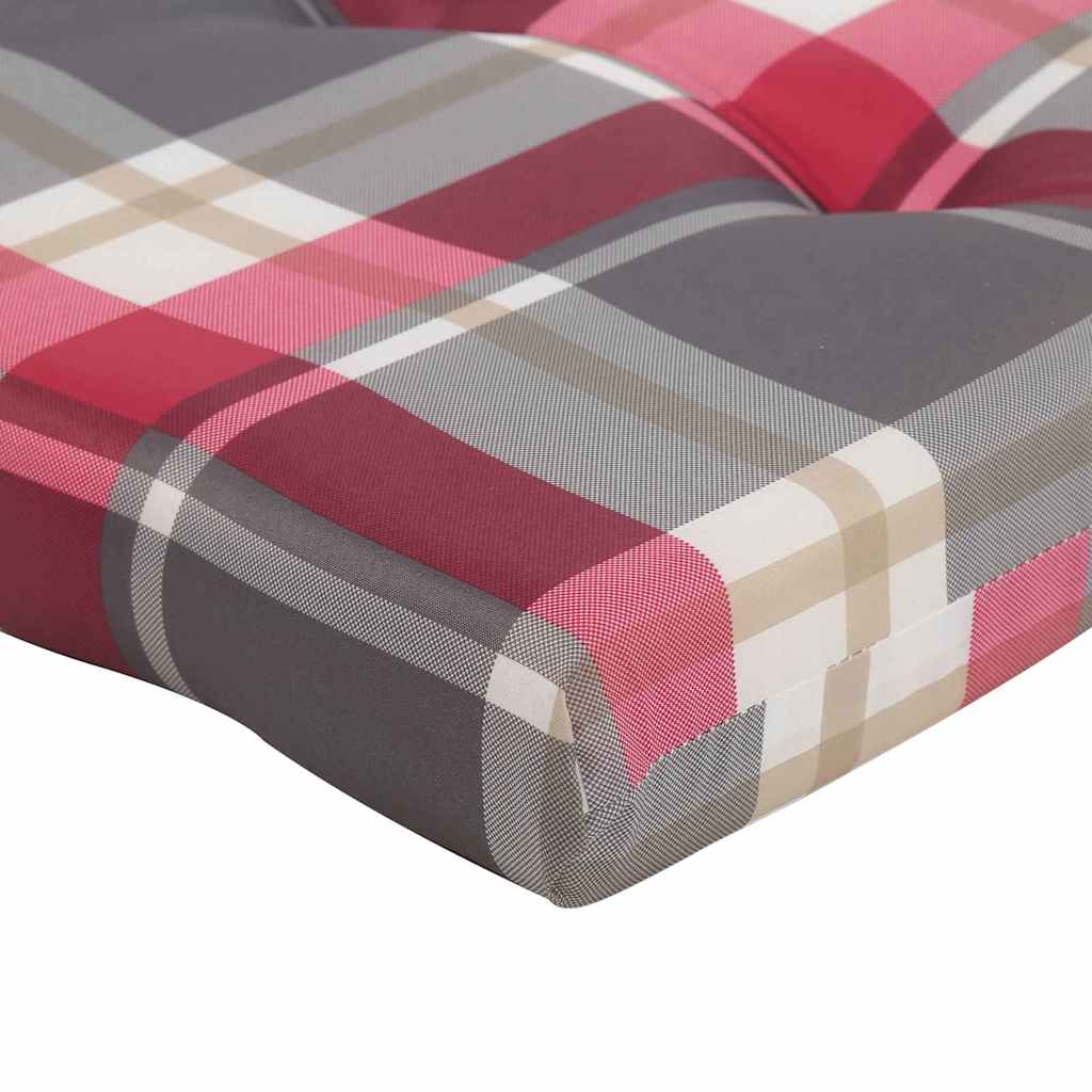 Stolehynder Ternet 2 pcs Rød Tjek 58 x 77 x 4,5 cm Oxford stof