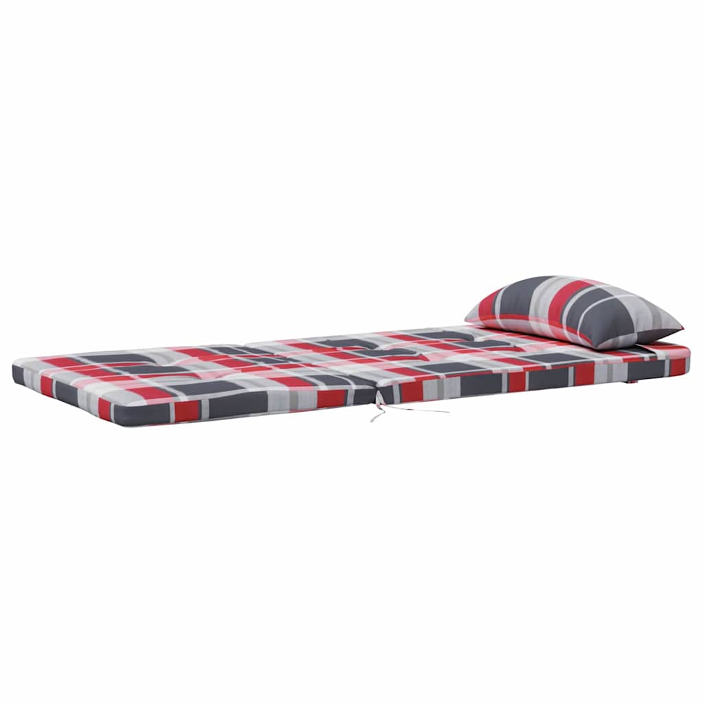 Stolehynder Ternet 2 pcs Rød Tjek 58 x 77 x 4,5 cm Oxford stof
