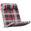 Stolehynder Ternet 2 pcs Rød Tjek 58 x 77 x 4,5 cm Oxford stof