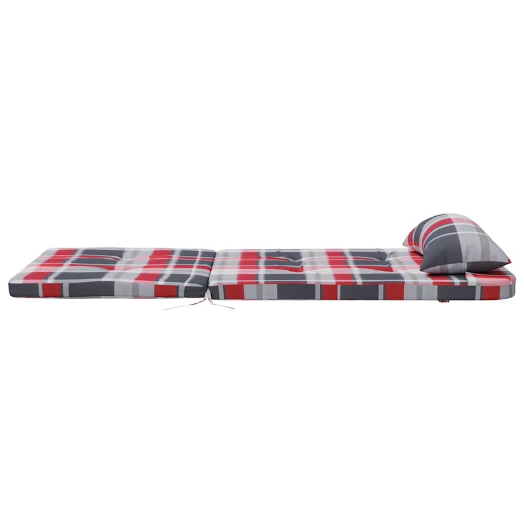 Stolehynder Ternet 2 pcs Rød Tjek 58 x 77 x 4,5 cm Oxford stof