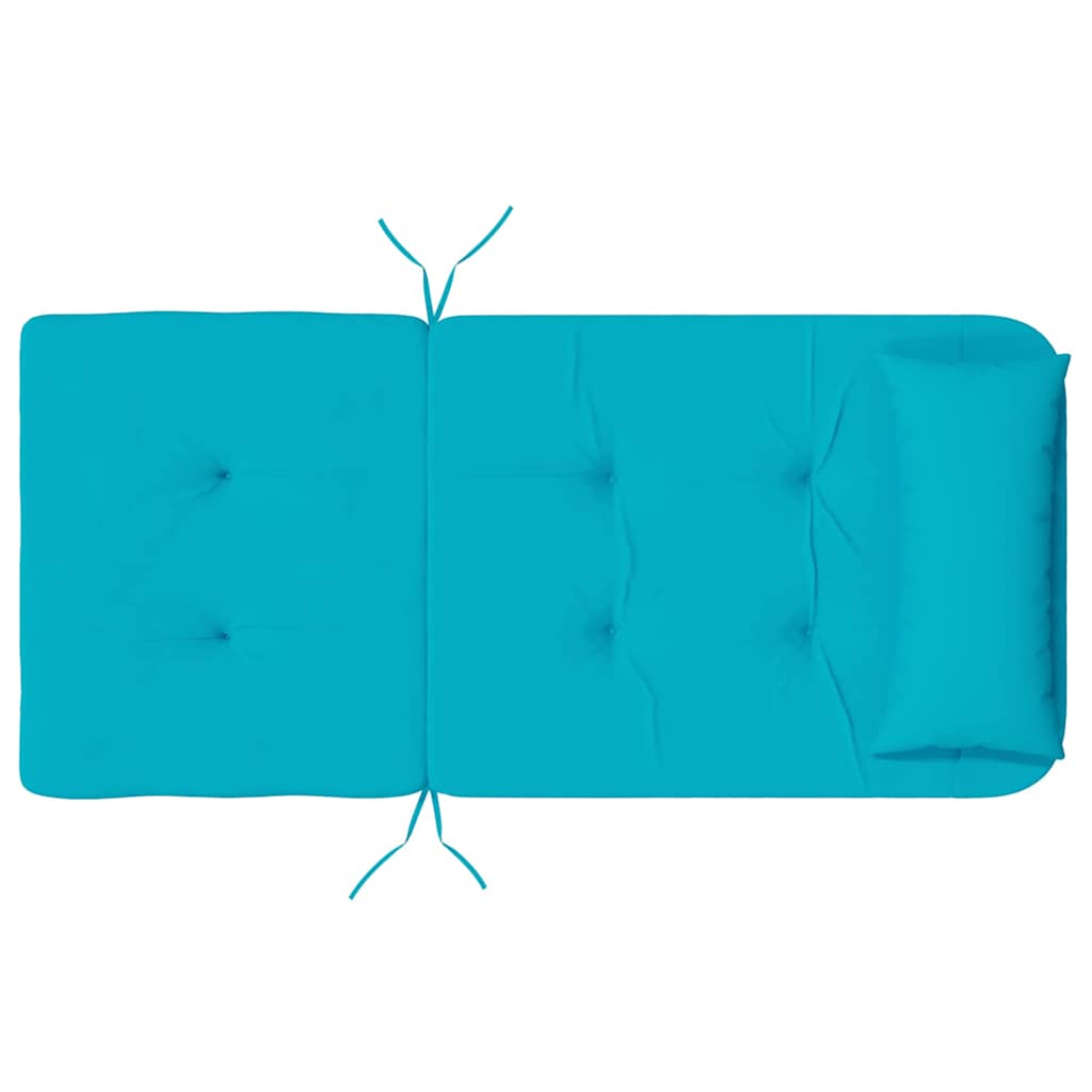 Stolehynder Ensfarvet 2 pcs Turkis 58 x 77 x 4,5 cm Oxford stof