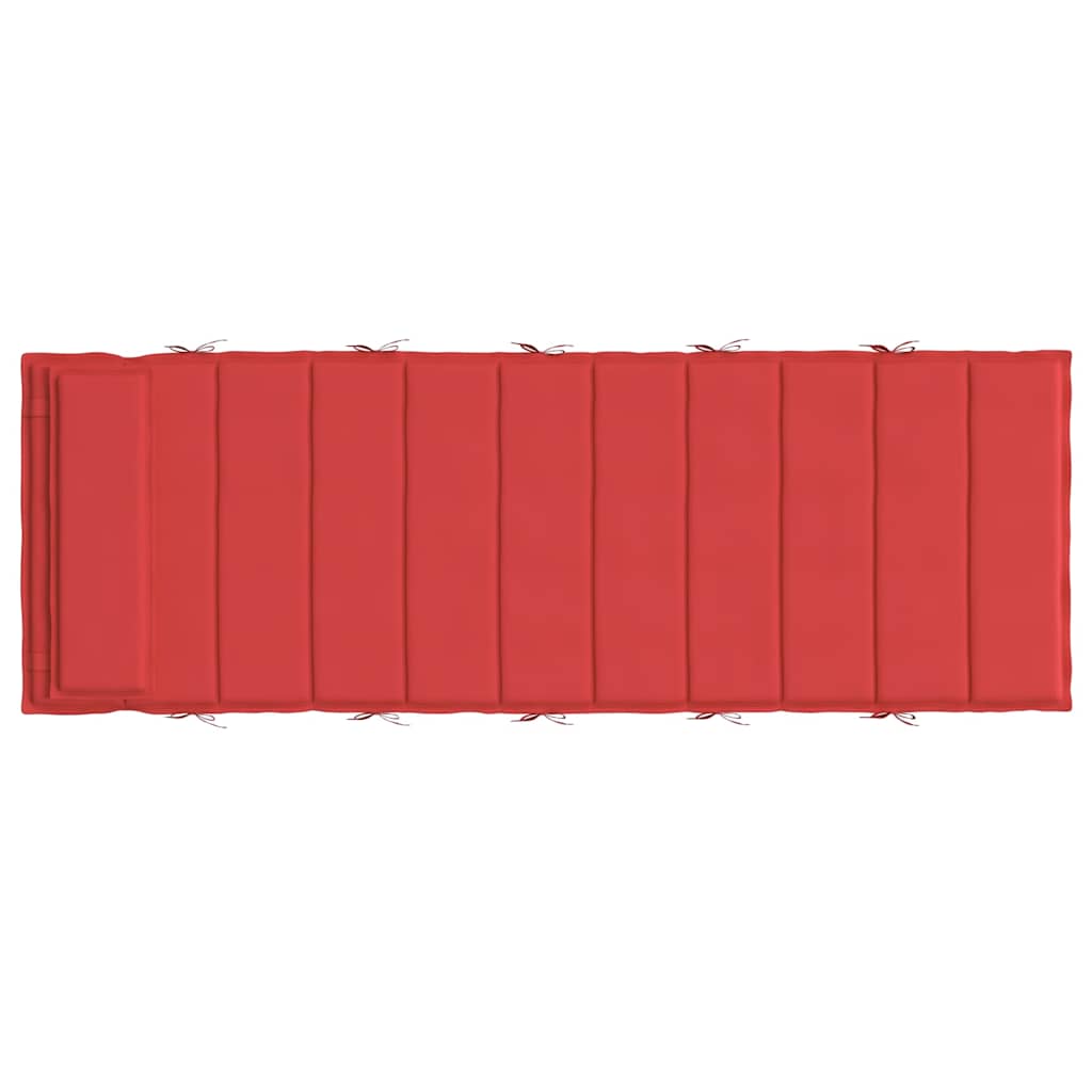 hynde til liggestol 180x60x4 cm oxfordstof rød