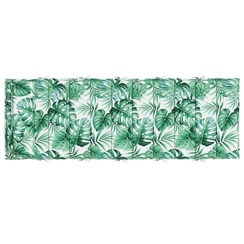 hynde til liggestol 180x60x4 cm oxfordstof bladmønster