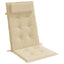 stolehynder m. høj ryg 2 stk. oxfordstof beige