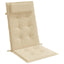 stolehynder m. høj ryg 4 stk. oxfordstof beige