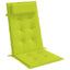 stolehynder m. høj ryg 2 stk. oxfordstof lysegrøn