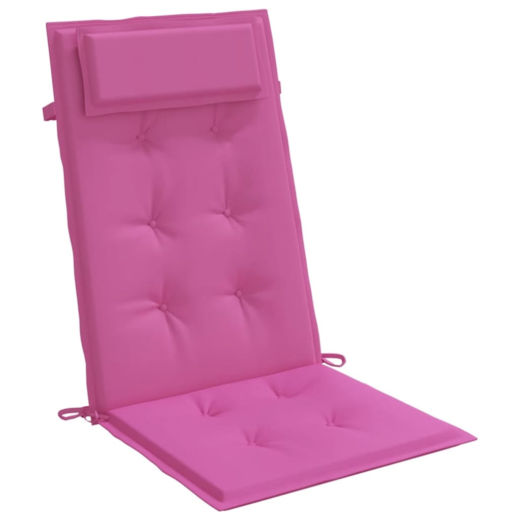 stolehynder m. høj ryg 2 stk. oxfordstof pink