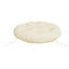 rund hynde Ø60x11 cm oxfordstof cremefarvet