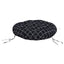 rund hynde Ø60x11 cm oxfordstof ternet sort