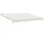 foldemarkise manuel betjening 3x2,5 m stof aluminium creme
