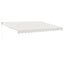 foldemarkise manuel betjening 4,5x3 m stof aluminium creme