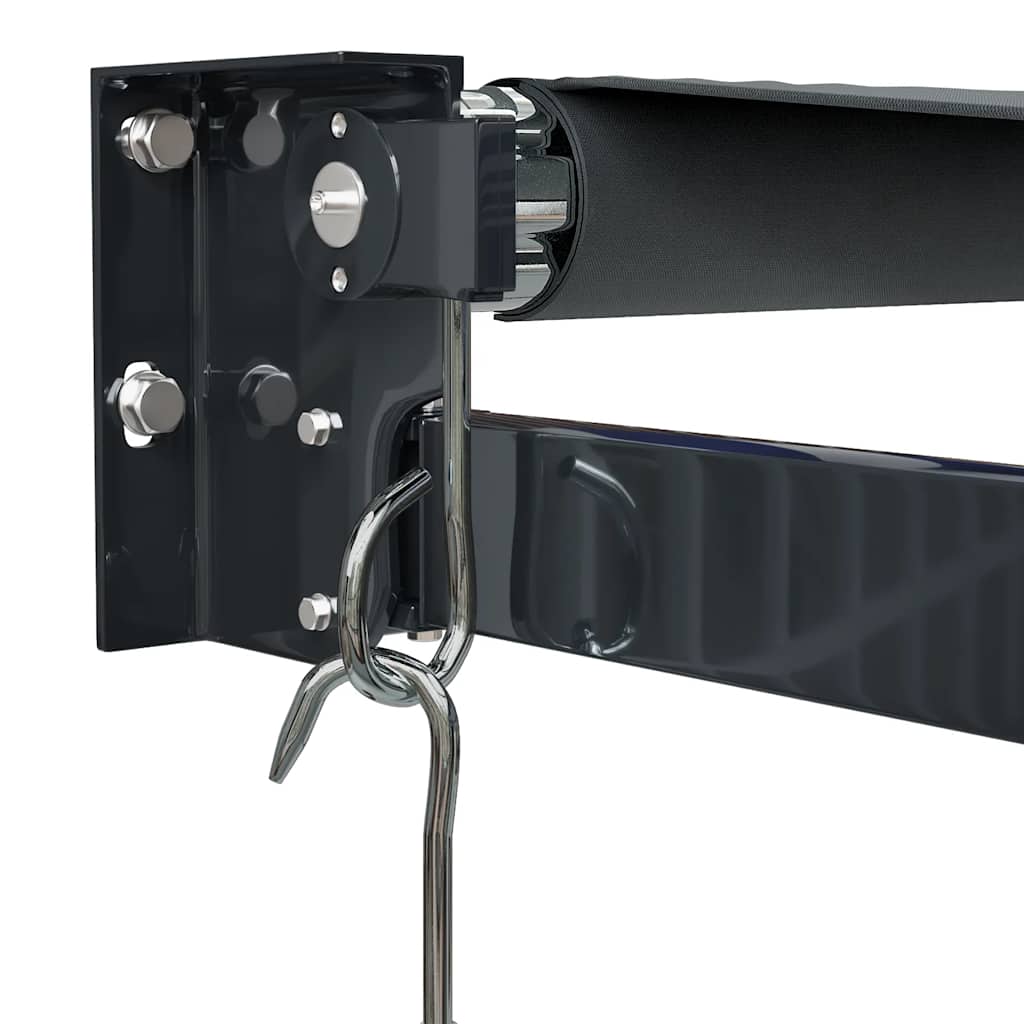 foldemarkise 4x3 m stof og aluminium antracitgrå